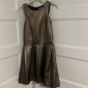 Metallic gold gladiator-like dress to mid thigh in size small/6
